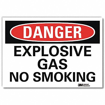 Danger No Smoking Sign Explosive 7x10