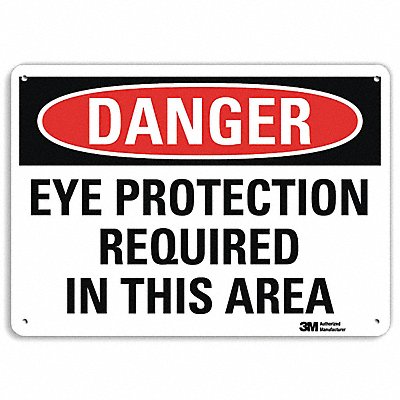 Danger Sign 4 Hole Mount 10in W x 7in H