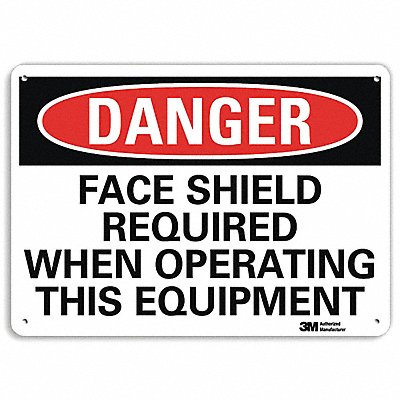 Plastic Danger Sign 4 Holes 10 x7