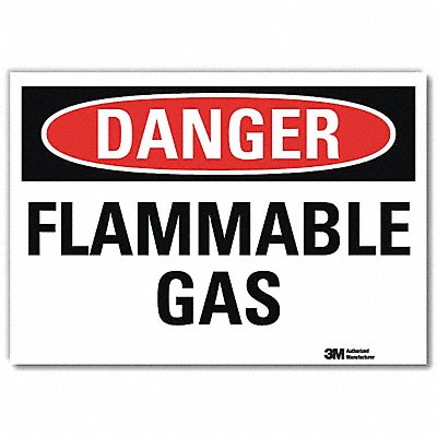 Danger Sign Slf-Adhesv Mount 14inWx10inH