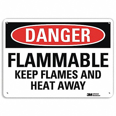 Danger Sign 4 Hole Mount 10in W x 7in H
