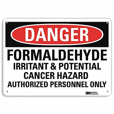 Danger Sign 4 Hole Mount 10in W x 7in H