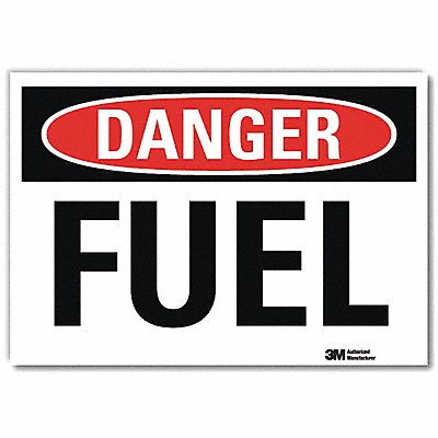 Danger Sign Slf-Adhesv Mount 14inWx10inH