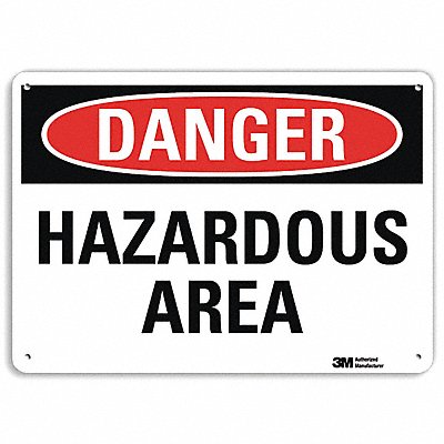 Danger Sign 4 Hole Mount 10in W x 7in H