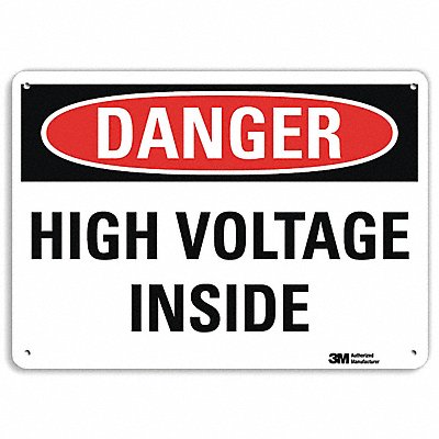 Danger Sign 4 Hole Mount 10in W x 7in H