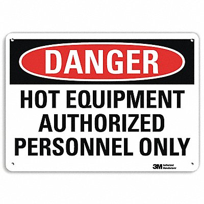 Danger Sign 4 Hole Mount 14inWx10inH