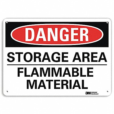 Danger Sign 4 Hole Mount 10in W x 7in H
