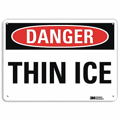 Danger Sign 10 H 14 W Aluminum