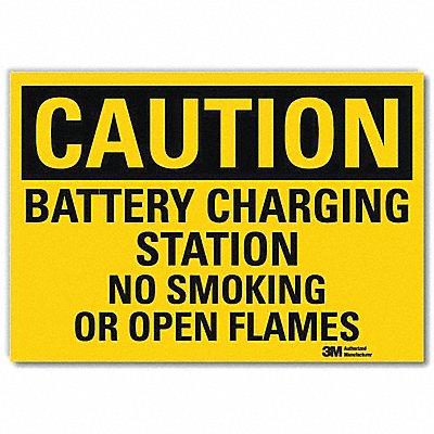 No Smoking Sign Battery Charging 7x5