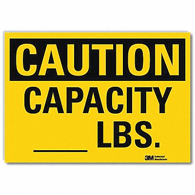 Safety Sign Capacity 5in.H x 7in.W