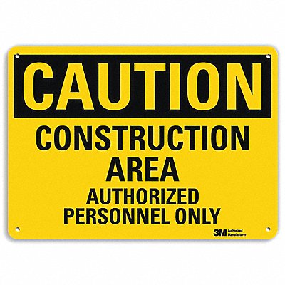 Safety Sign Construction English 14in.W