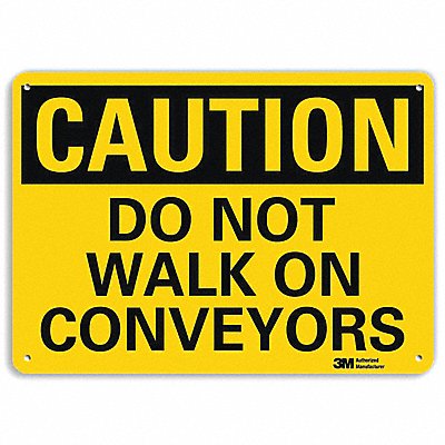 Safety Sign Do Not Walk 10in.H