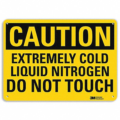Safety Sign Liquid Nitrgn Not Touch 7inH