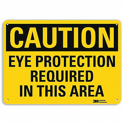 Safety Sign Eye Protection In Area 7in.H