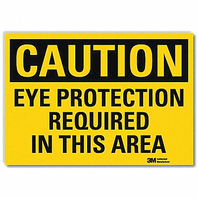 Safety Sign Eye Protection In Area 5in.H
