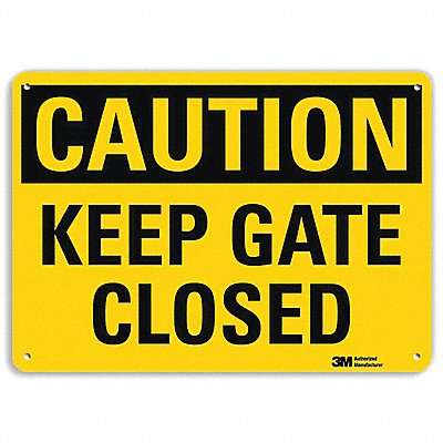 Safety Sign Keep Gte Clsd 10in.H