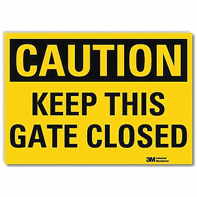Safety Sign Keep Door Clsd 7in.Hx10in.W