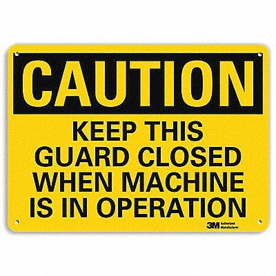 Safety Sign Text 10in.H