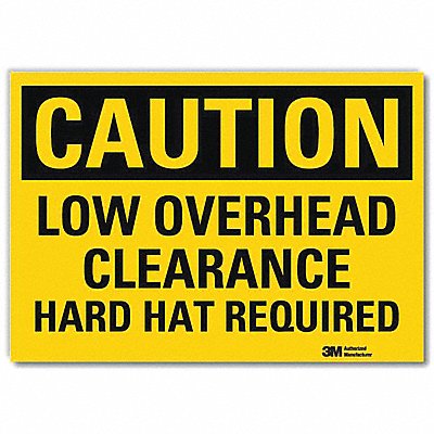 Safety Sign Overhead Clearance 10inW