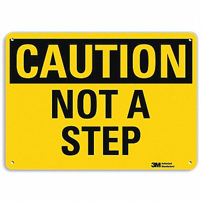 Safety Sign Not A Step 10 in H x 14 in W