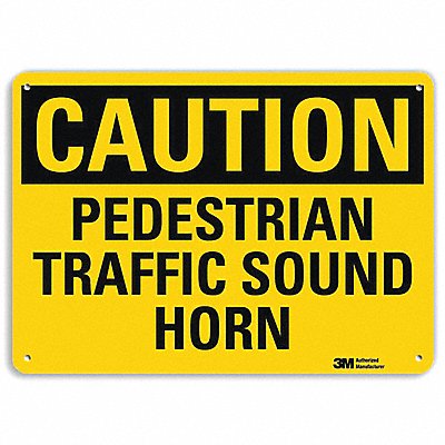 Safety Sign 7 H 10 W Aluminum