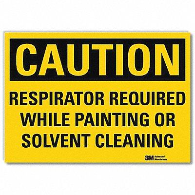 Safety Sign Respirator Required 14 in W