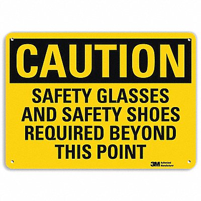 Safety Sign Safety Shoes Required 10in H