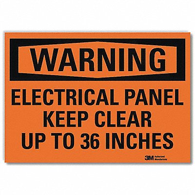 Warning Sign Electrical Panel 5 in H