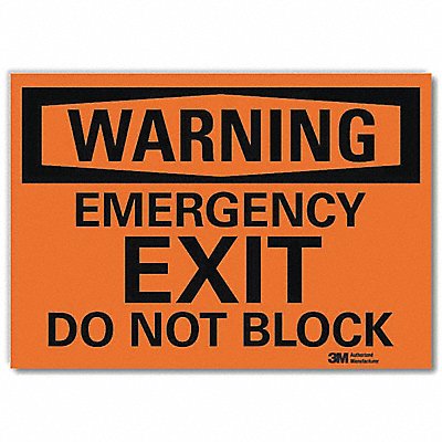 Exit Sign Emergency Exit 10 x14