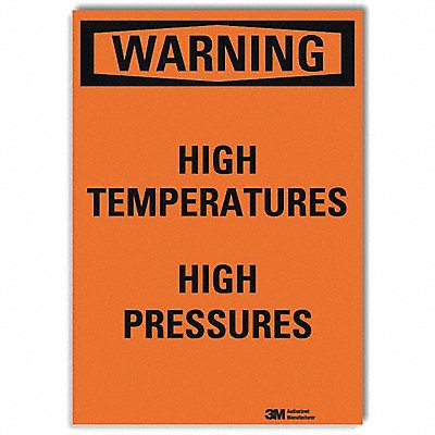Warning Sign High Temperatures 10 in W