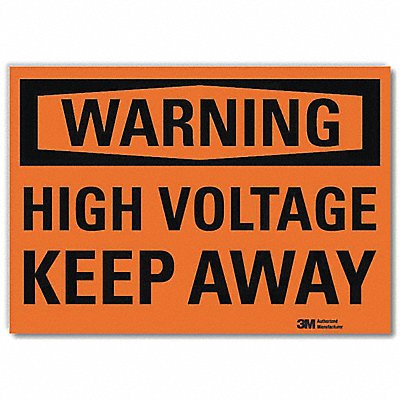 Warning Sign High Voltage Keep Away 5inH