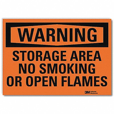 No Smoking Sign 7x10 Reflective Vinyl
