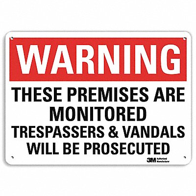 Admittance Sign Premises Are Monitored