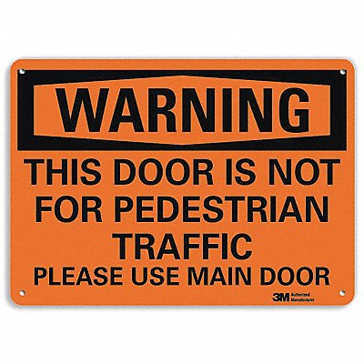 Sign Please Use Main Door 10 x14