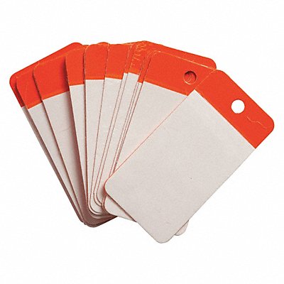 Blank Tag Polyester Orange 4in.H PK25
