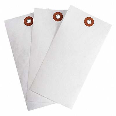 Blank Tag Tyvek White 5-1/4in.H PK1000