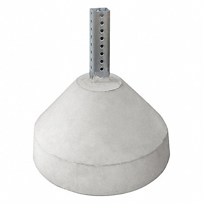 Post Sleeve Square 125 lb Concrete Base