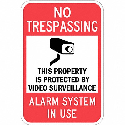 Property Sign No Trespass 18 In 12 In