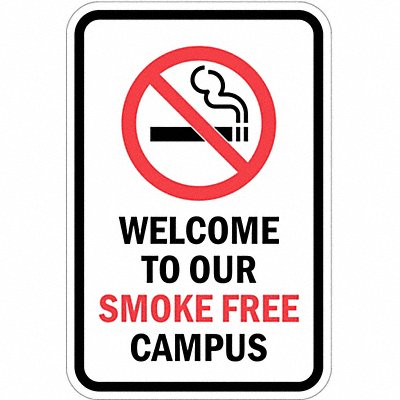 Property Sign Smoke Free 18 In 12 In