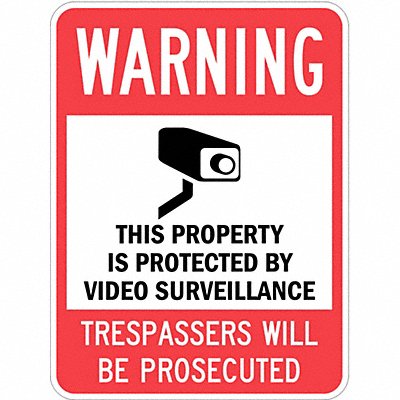 Property Sign Warning 24 In 18 In