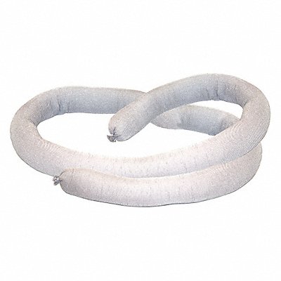 Absorbent Sock White 3inDia.x10 ft.L PK4