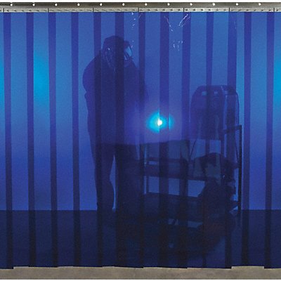 J1599 Welding Strip Curtain 6 x10 ft. Blue PVC