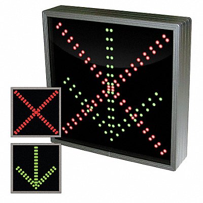LED Parking Sign X/Arrow Symbol 18 In