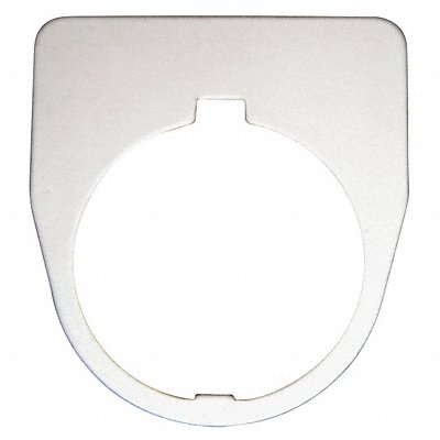 Blank Legend Plate Satin Aluminum