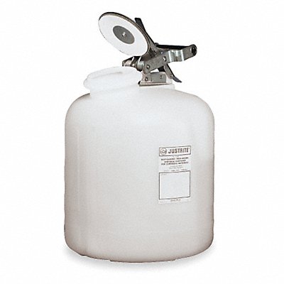 Disposal Can 2 Gal. White Polyethylene