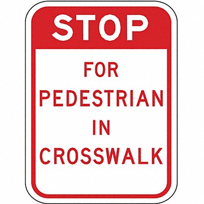 Traffic Sign 24 H 18 W Aluminum