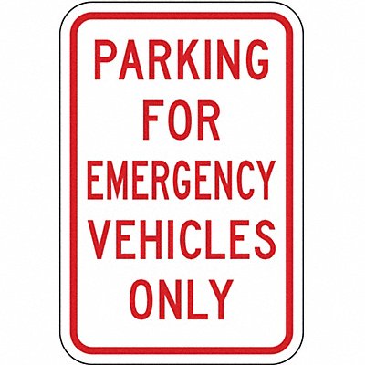 Parking Sign 18 H 12 W Aluminum