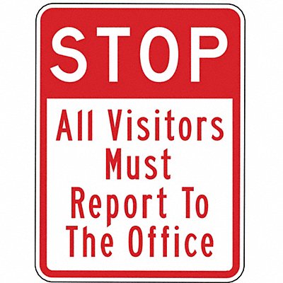Traffic Sign 24 H 18 W Aluminum