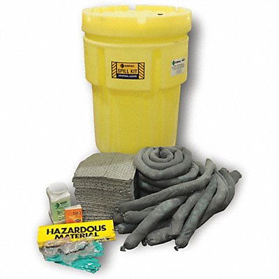 Spill Kit,Wheeled Can,62 gal.,Universal