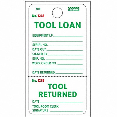 Notice Tag 5-3/4 x 2-7/8 In PK100